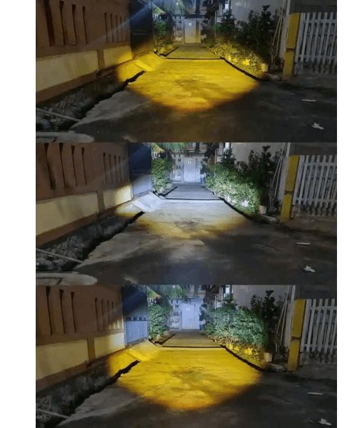 Mega Drive 3 Lens Dual Color Led Fog Lights