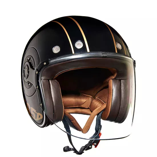 Super Meteor 650 Spirit Gold Helmet-Black