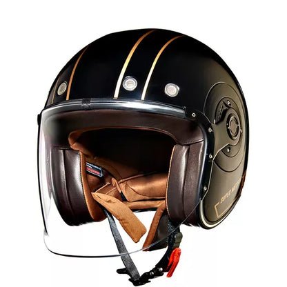 Super Meteor 650 Spirit Gold Helmet-Black