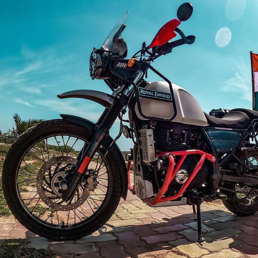 Red Engine Frame for Himalayan BS6