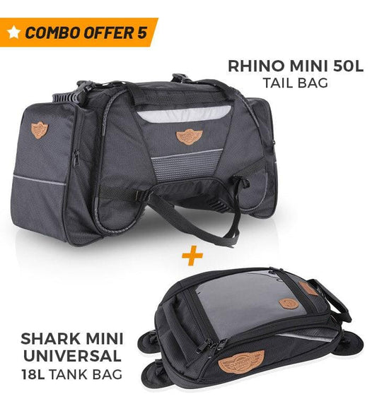 Rhino Tail Bag and Shark Mini Tank Bag