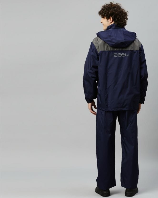 Ridersuit Navy Blue Stylish Raincoat Set for Men