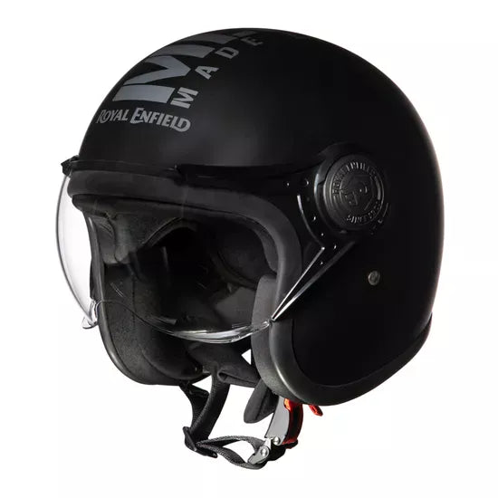 Royal Enfield Jet Open Face MLG Helmet - Matt Black