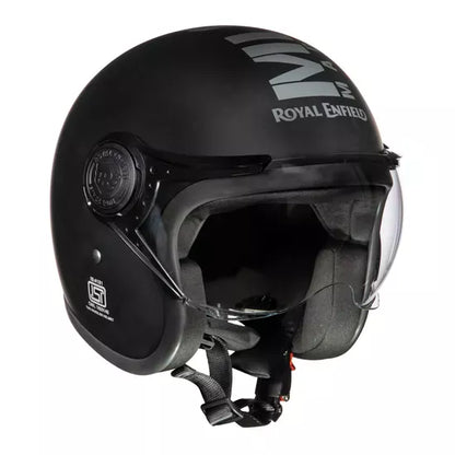 Royal Enfield Jet Open Face MLG Helmet - Matt Black