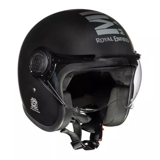 Royal Enfield Jet Open Face MLG Helmet - Matt Black