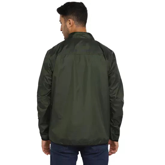 Royal Enfield Rain Jacket-Olive
