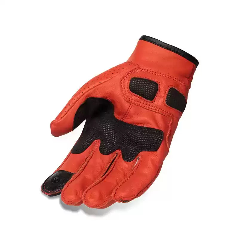 Royal Enfield Summer Red Womens Riding Gloves1 1