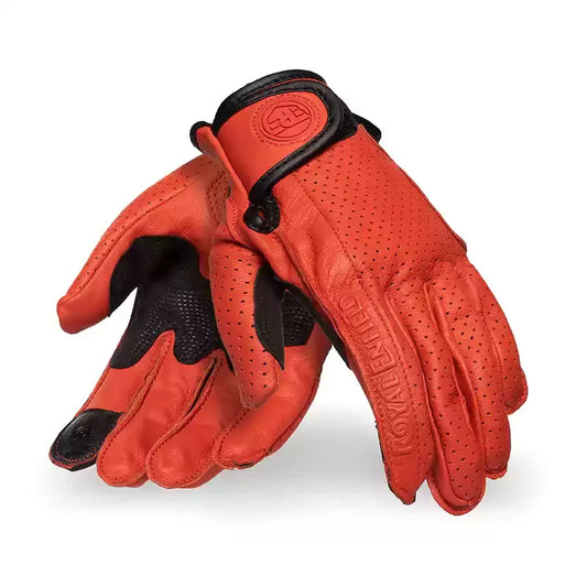 Royal Enfield Summer Red Womens Riding Gloves4