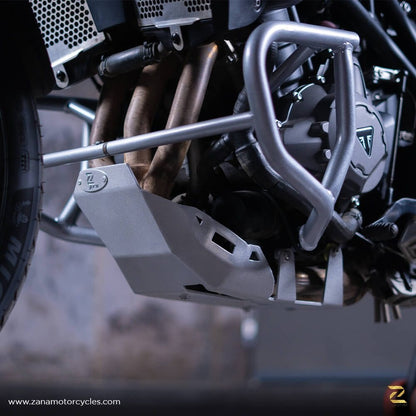 Silver Bash Plate for Triumph Tiger 850
