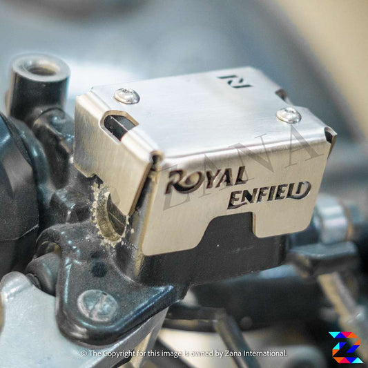 Silver Front Fluid Reservoir Cover for GT-Interceptor 650