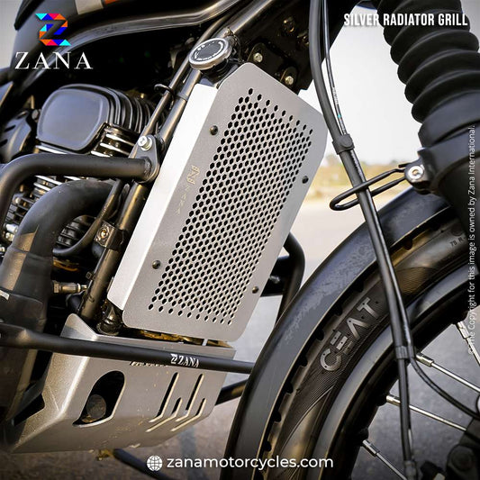 Yezdi Adventure Radiator Grill Silver