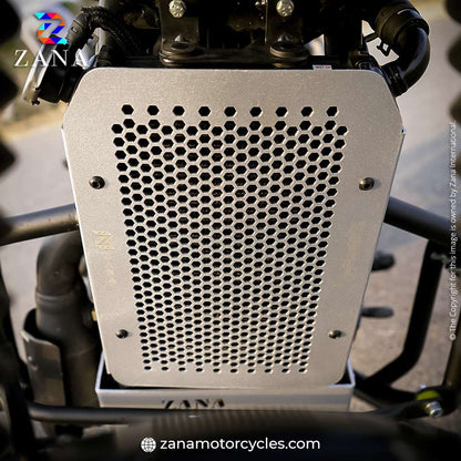 Silver Radiator Grill for Yezdi Adventure