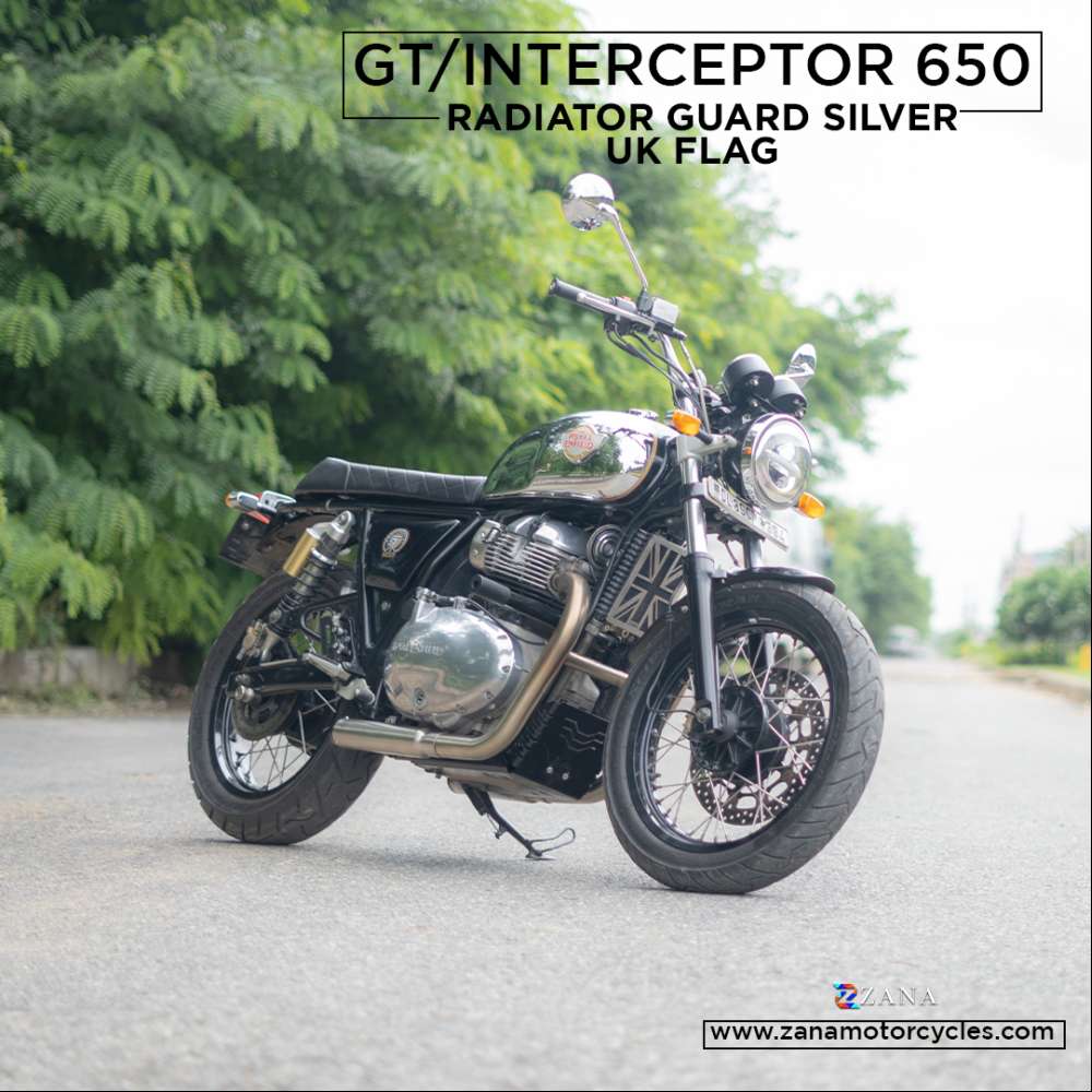 Silver Radiator Guard for GT-Interceptor 650