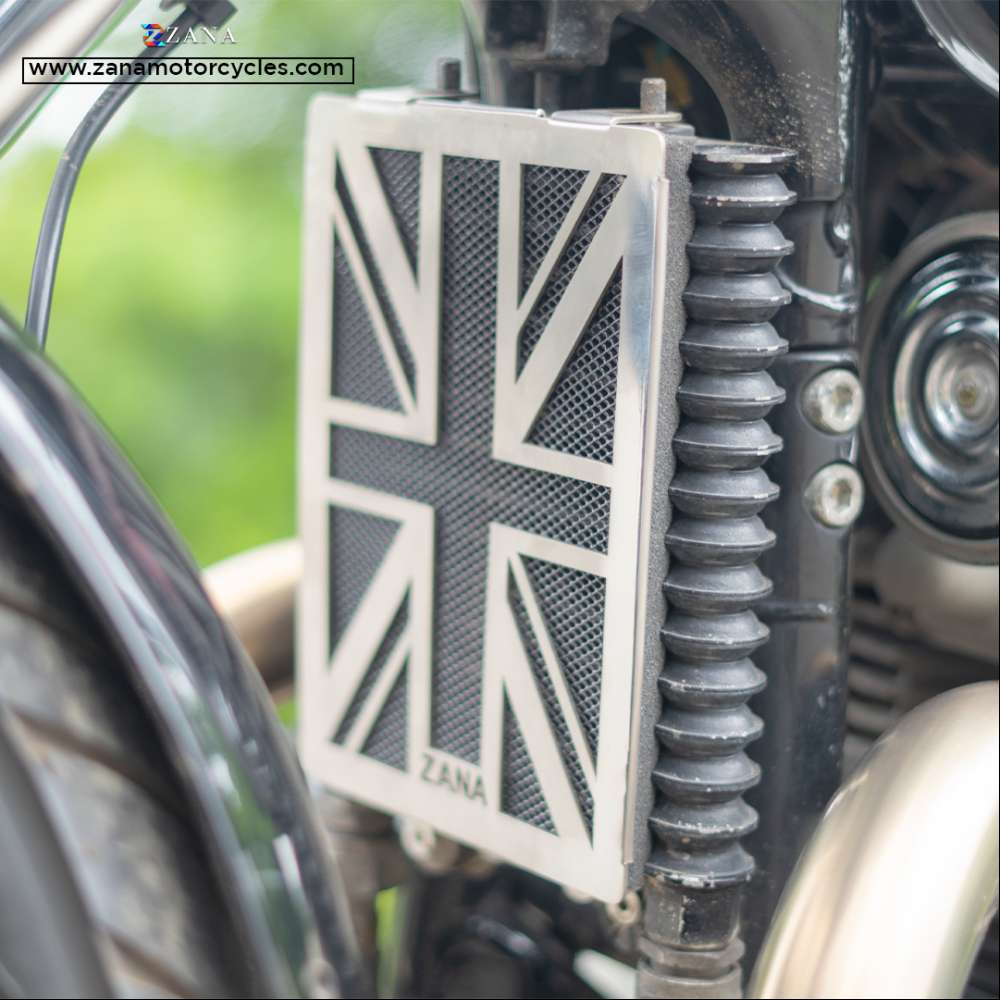 Silver Radiator Guard for GT-Interceptor 650