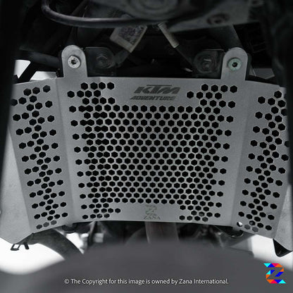 Silver Radiator Guard for KTM Adventure 250 and 390