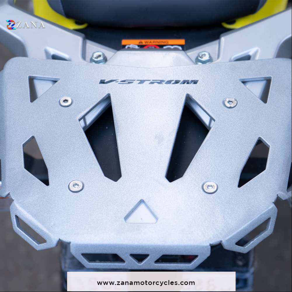 Silver Top Rack Plate for Suzuki V-Strom 250