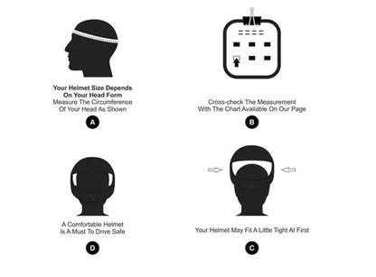 Size Chart for Royal Enfield Helmets