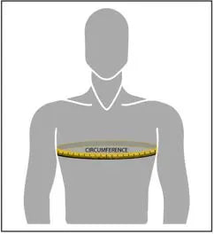 Size Chart for Royal Enfield Jackets in CM