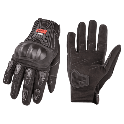 Studds SMG 1 Half-Finger Black Riding Gloves