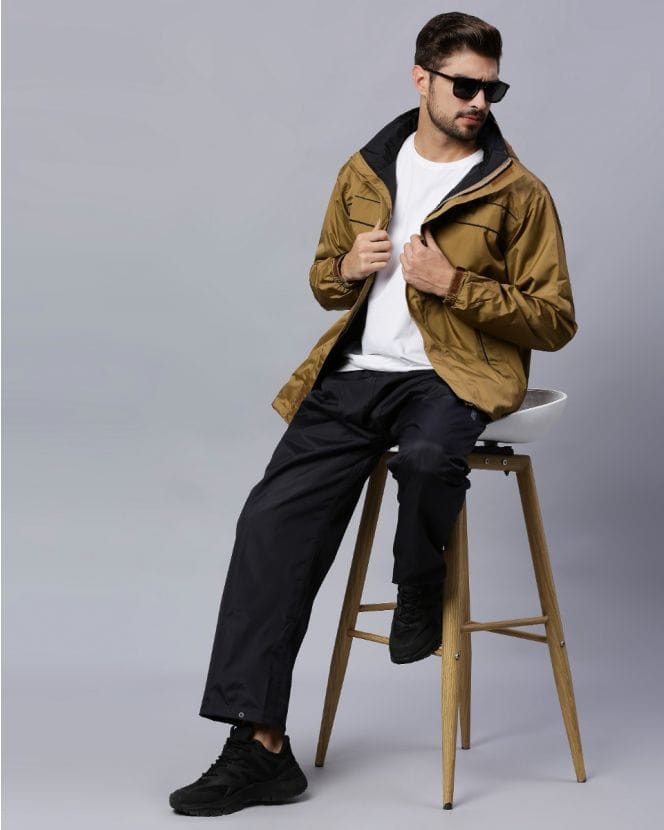Stylish Coffee Color Raincoat Set for Men