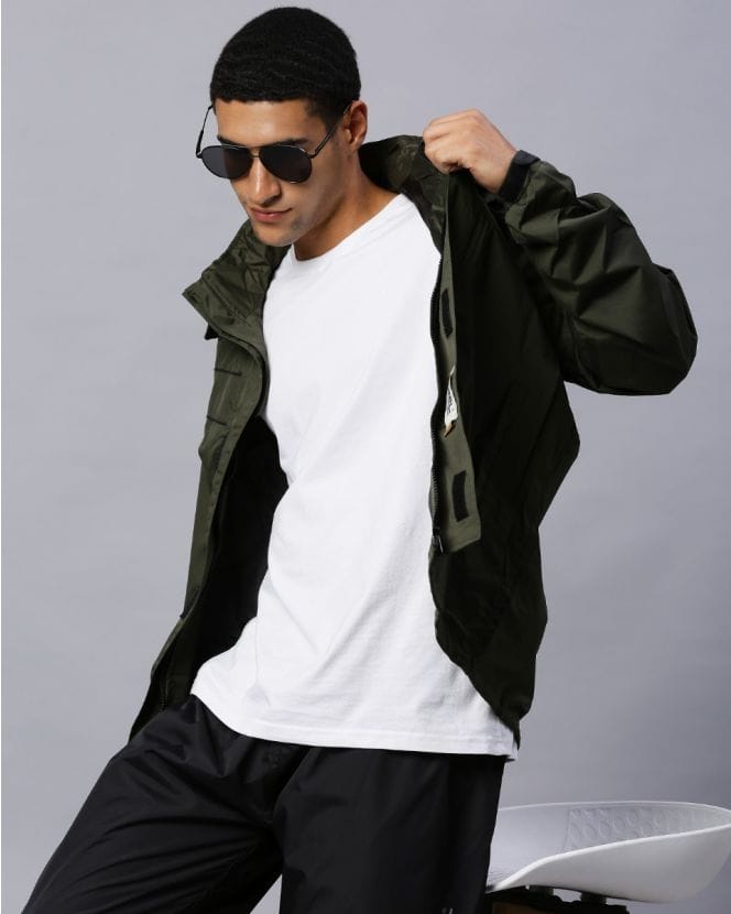 Stylish Olive Color Raincoat Set for Men