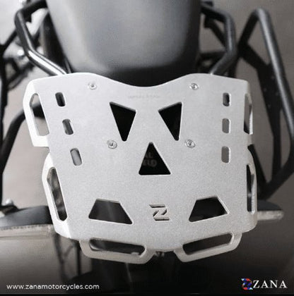 Zana Top Rack plate Aluminium Silver For Himalayan 450 ZI-8466