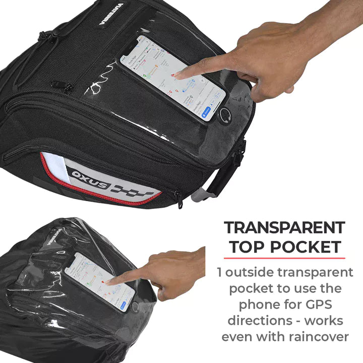 ViaTerra Oxus Universal Non-Magnetic Tank Bag for Bikes