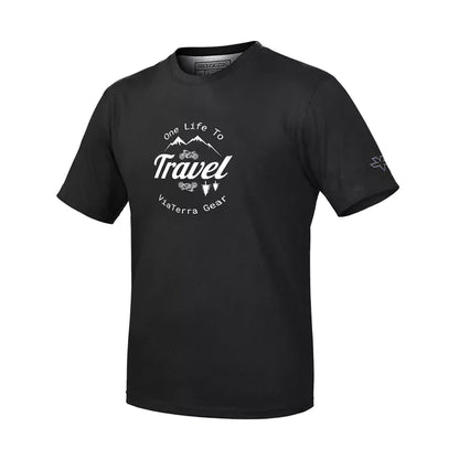 Viaterra Mountains Road T-Shirt-Black