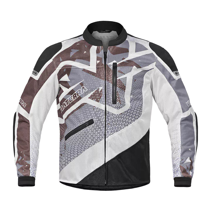 Viaterra Off-Road Riding Jacket White and Brown
