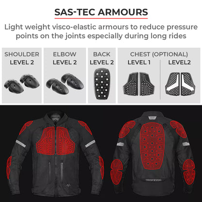 Viaterra Spencer Street Mesh Riding Jacket Black