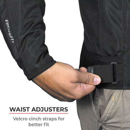 Viaterra Spencer Street Mesh Riding Jacket Black