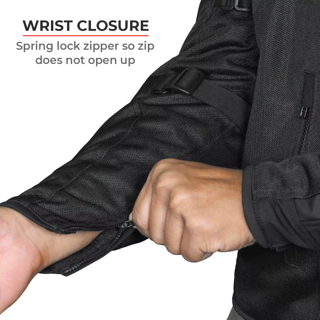 Viaterra Spencer Street Mesh Riding Jacket Black