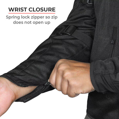 Viaterra Spencer Street Mesh Riding Jacket Black