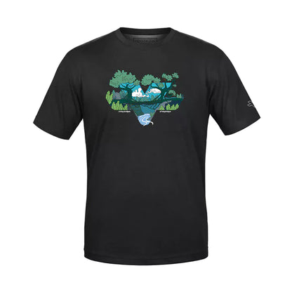 Viaterra Unisex Living Bridges T-Shirt-Black