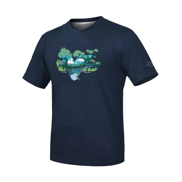 Viaterra Unisex Living Bridges T-Shirt-Blue
