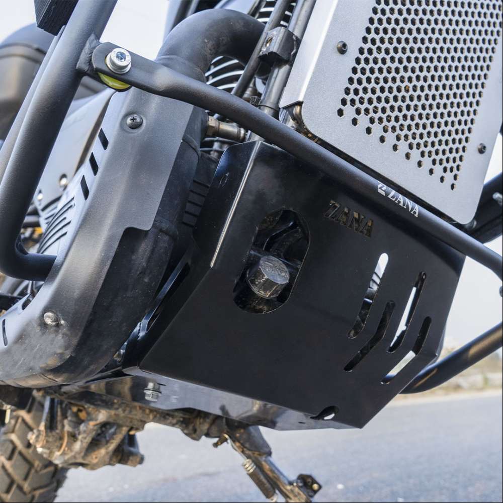 Yezdi Adventure Black Bash Plate