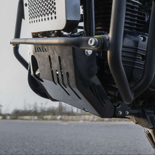 Yezdi Adventure Black Bash Plate