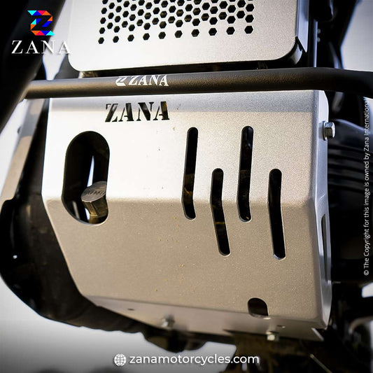 Yezdi Adventure Silver Bash Plate