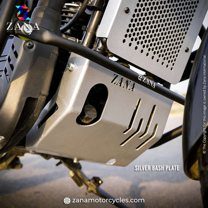 Yezdi Adventure Silver Bash Plate