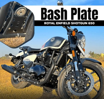 Zana Bash Plate For Shotgun 650 ( Black, Aluminum ) ZI-8288