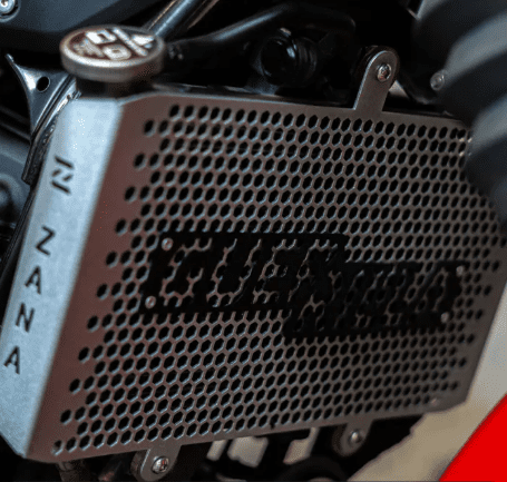 Zana Radiator Grill With Logo for Guerrilla 450 (Honeycomb Silver) - Type-3 (Coming Soon) ZI-8527