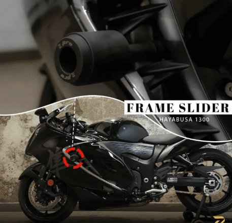 Zana Frame slider For Suzuki Hayabusa 1300 ( Black, Type-3) ZP-076