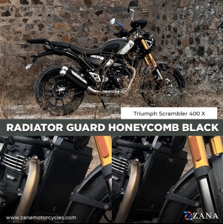 RADIATOR GUARD HONEYCOMB BLACK
