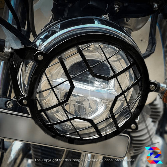 Zana HEAD LIGHT GRILL SS TYPE 4A BLACK HIMALAYAN BS6 2016-2020 ZI-8139