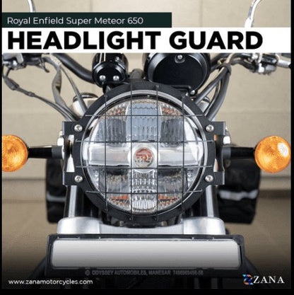 HEADLIGHT GUARD TYPE-1 BLACK STAINLESS-STEEL
