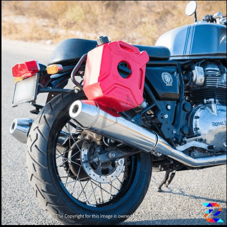 ZANA Saddle Stays MS with Exhaust Shield and Jerry Can Mounting, Matte Black Texture for GT/Interceptor 650 ZI-8134