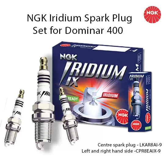 ngk iridium spark plug set for dominar 400