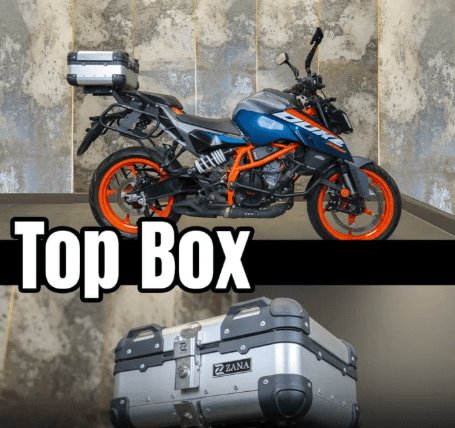 Zana Universal Top Box Aluminium (22 Litre) R-Flat Silver ZI-TB-019