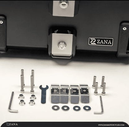 Zana Universal Top Box Plasitc (50 Litre) R-Flat Black ZI-TB-021