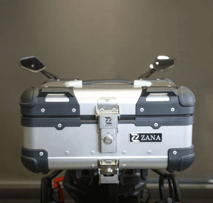 Zana Universal Top Box Aluminium (22 Litre) R-Flat Silver ZI-TB-019